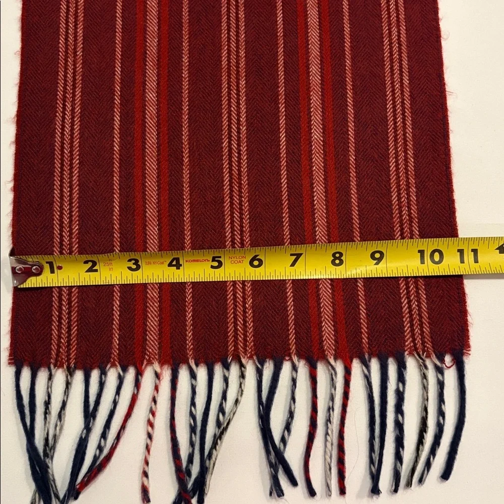 Christian Dior Monsieur Men’s Cashmaire Scarf Red Burgundy New Lord & Taylor